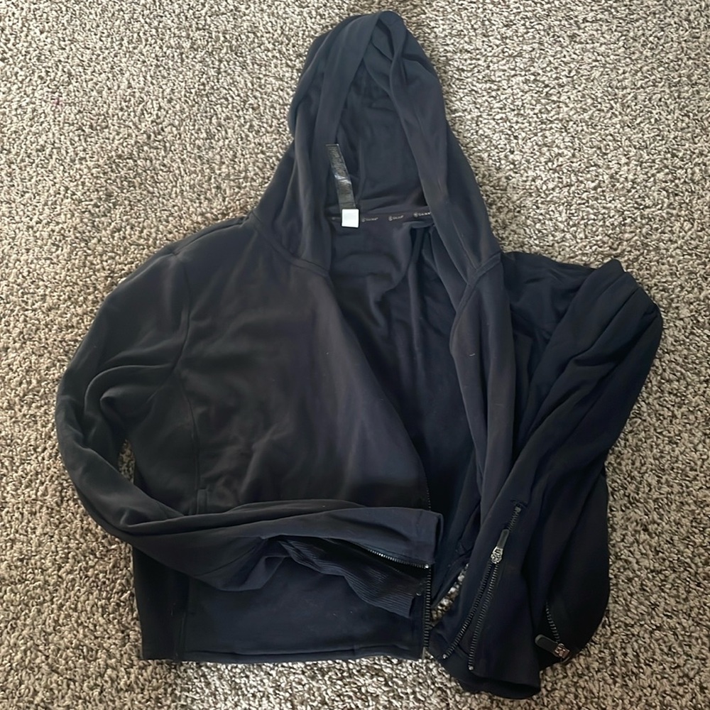Black zip up hoodie
